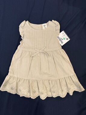 NWT OshKosh B'gosh Sage Green Eyelet Dress